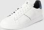 Armani Exchange Gestikte Logo Sneakers White Heren - Thumbnail 2