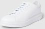 Armani Exchange Witte Leren Sneakers Lente Zomer Collectie White Heren - Thumbnail 2