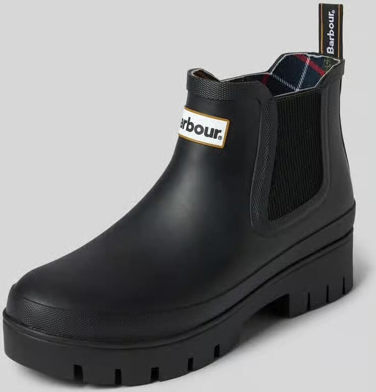 Barbour boots met labelpatch model 'Halton Chelsea Welly' - Foto 5