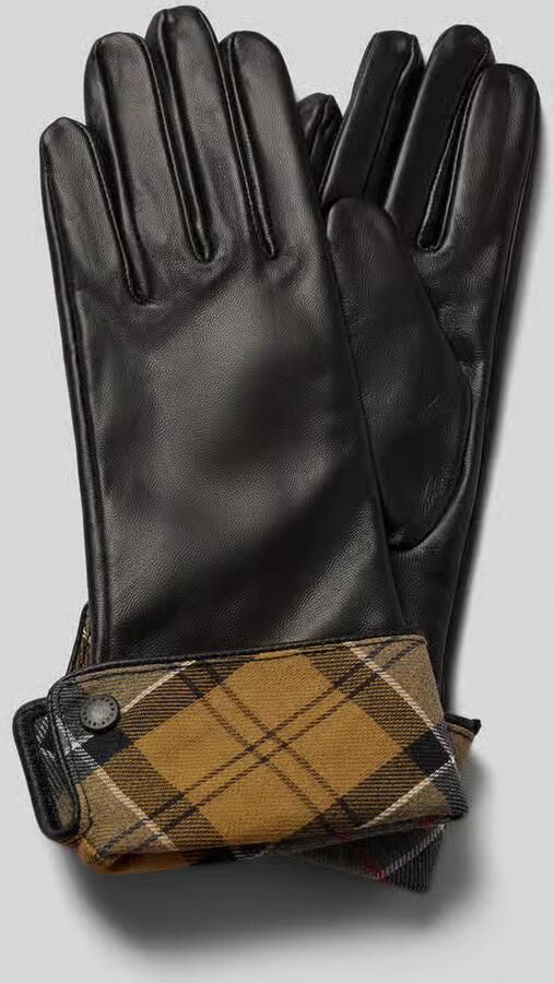 Barbour handschoenen van echt rundleer model 'LADY JANE'