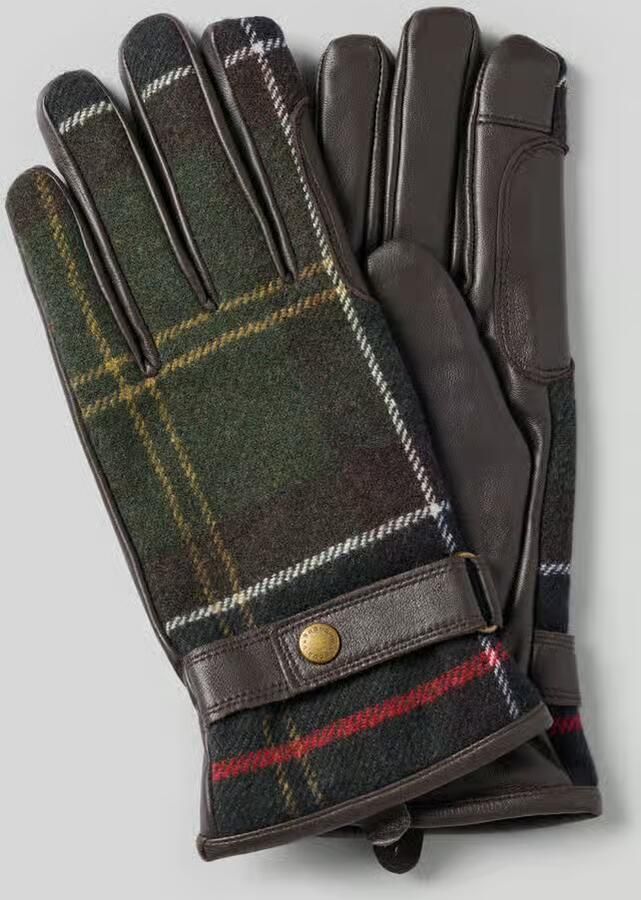 Barbour Handschoenen met leren binnenoppervlak en wol model 'AUBREY'