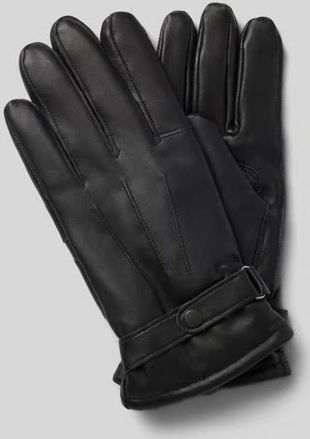 Barbour Handschoenen met drukknoopsluiting model 'Burnished'