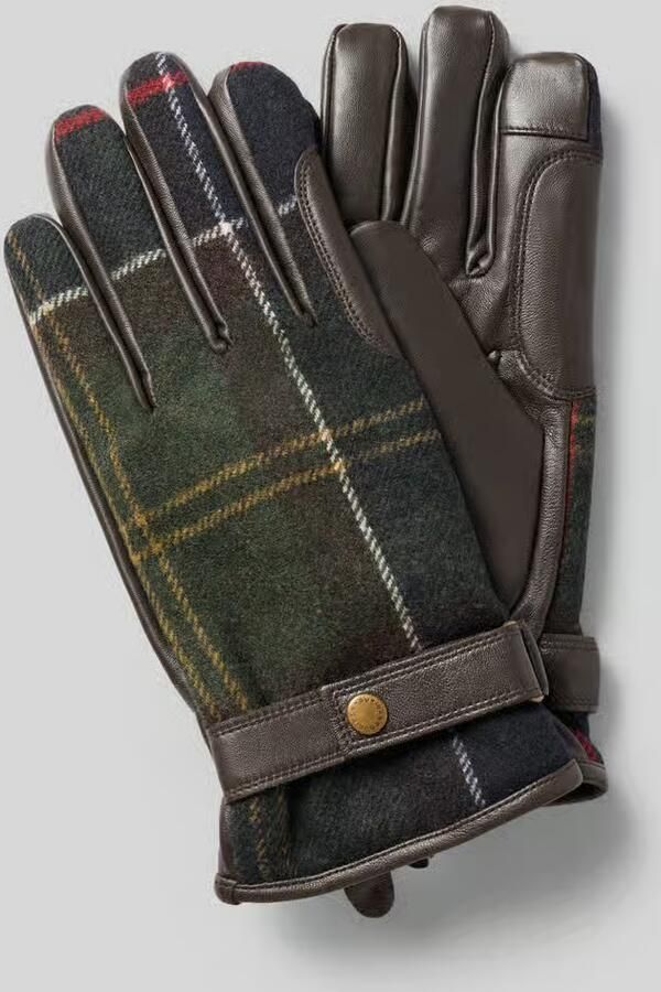 Barbour Handschoenen met leren binnenoppervlakken model 'NEWBROUGH'