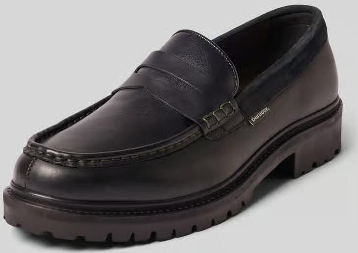 Barbour Loafers van mix van rundleer model 'Croxton'