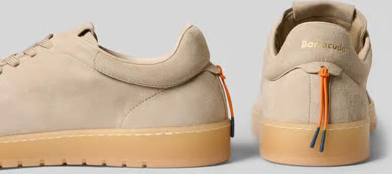 Barracuda Sneakers van echt leer met logodetail - Foto 2