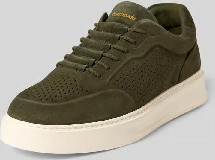 Barracuda Sneakers van echt leer met logodetail