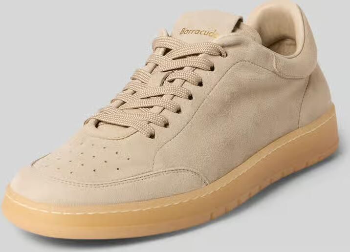 Barracuda Sneakers van echt leer met logodetail