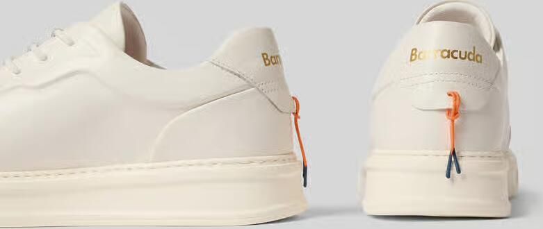 Barracuda Sneakers van leer met labeldetail - Foto 2