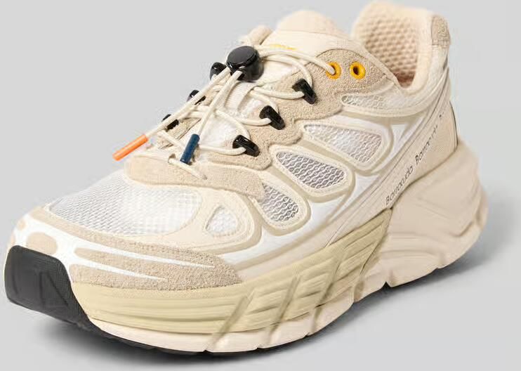 Barracuda Sneakers van leermix met geprofileerde zool