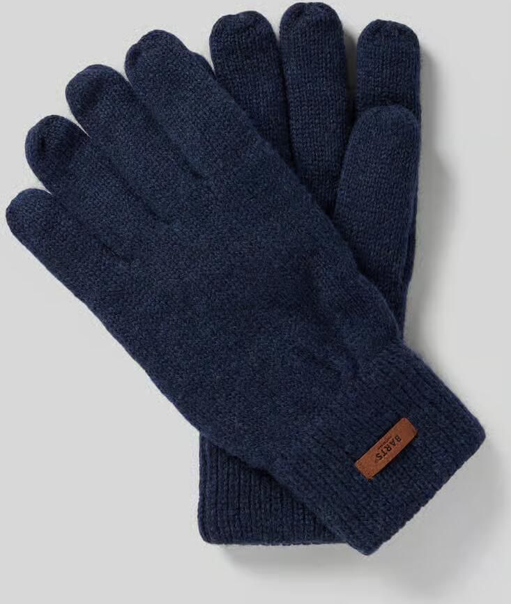 Barts Handschoenen van lamswol met labeldetail model 'HAAKON'
