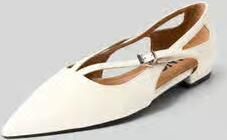 Bianco Ballerina's met cut-outs model 'BIABARI'