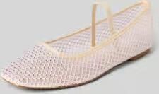 Bianco Ballerina's met strass-steentjes en riempje