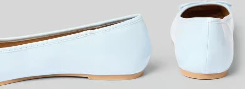Bianco Ballerina's met strikapplicatie model 'AROSE' - Foto 2