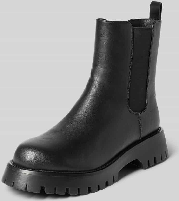 Bianco boots met elastische inzetten en geprofileerde zool