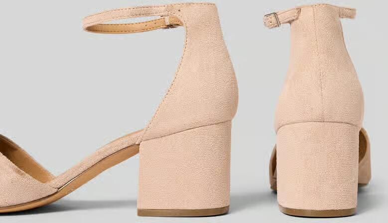 Bianco Pumps in leerlook met gespsluiting - Foto 2