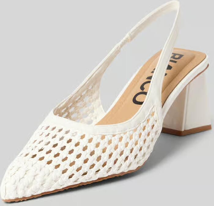 Bianco Pumps in semi-transparant design model 'MARALYN'