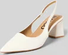 Bianco Pumps met blokhak
