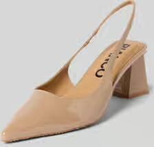 Bianco Pumps met blokhak