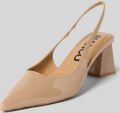 Bianco Pumps met blokhak - Lichtbruin