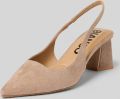 Bianco Pumps met blokhak - Bruin