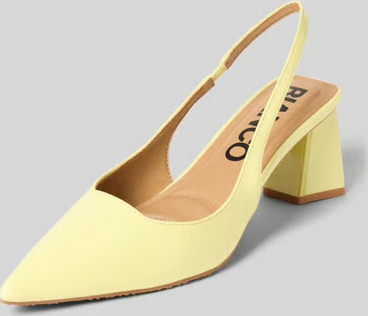 Bianco Pumps met blokhak