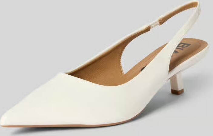 Bianco Pumps met open hiel