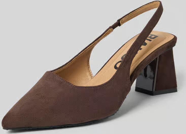 Bianco Pumps met open hiel