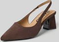 Bianco Pumps met open hiel - Donkerbruin