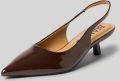 Bianco Pumps met open hiel - Donkerbruin