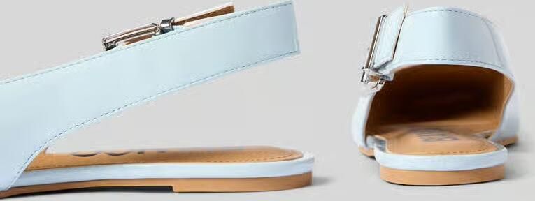Bianco Slingback-ballerina's met doornsluiting - Foto 2