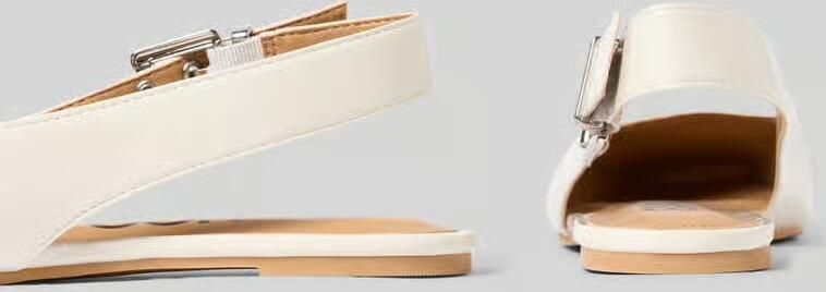 Bianco Slingback-ballerina's met doornsluiting - Foto 2