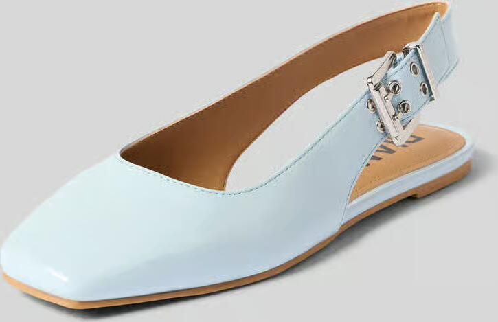 Bianco Slingback-ballerina's met doornsluiting