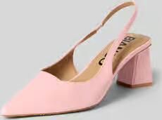 Bianco Slingpumps met blokhak en riempje