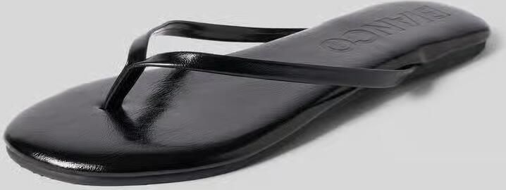Bianco Teenslippers met label in reliëf