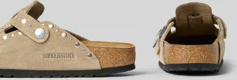 BIRKENSTOCK Instappers Dames Boston Rivet Maat: 38 Materiaal: Suède Kleur: Taupe - Foto 12