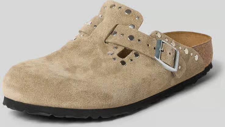 BIRKENSTOCK Instappers Dames Boston Rivet Suède Taupe - Foto 12