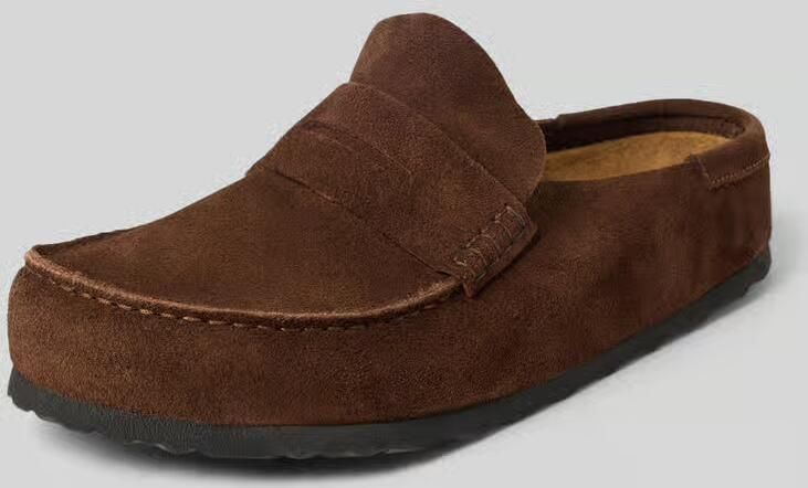 BIRKENSTOCK Instappers Heren Naples Suède Bruin - Foto 13
