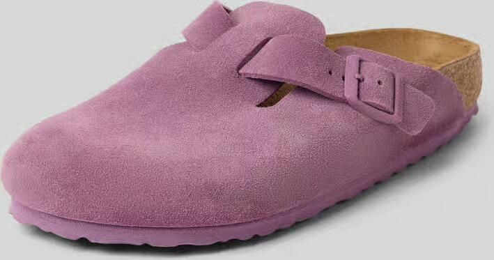 Birkenstock Huisschoenen met logodetail model 'Boston'