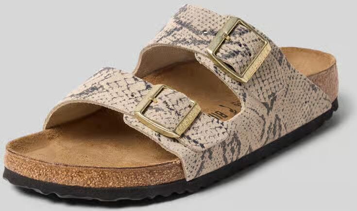 Birkenstock Huisschoenen van echt leer model 'Arizona'