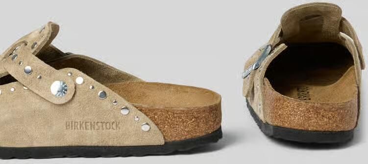 BIRKENSTOCK Instappers Dames Boston Rivet Maat: 38 Materiaal: Suède Kleur: Taupe - Foto 11