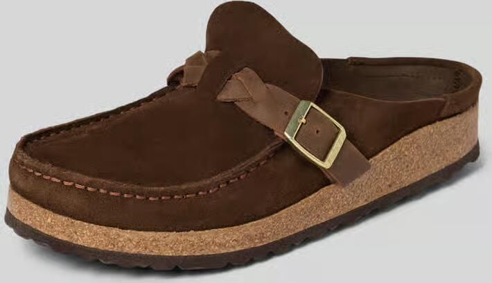 Birkenstock Huisschoenen van echt suède model 'Buckley'