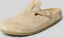 Birkenstock Leren slippers met doornsluiting model 'Boston'