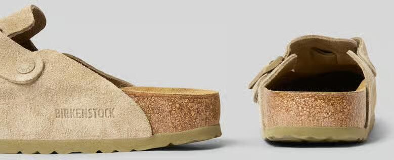 Birkenstock Leren slippers met doornsluiting model 'Boston' - Foto 2