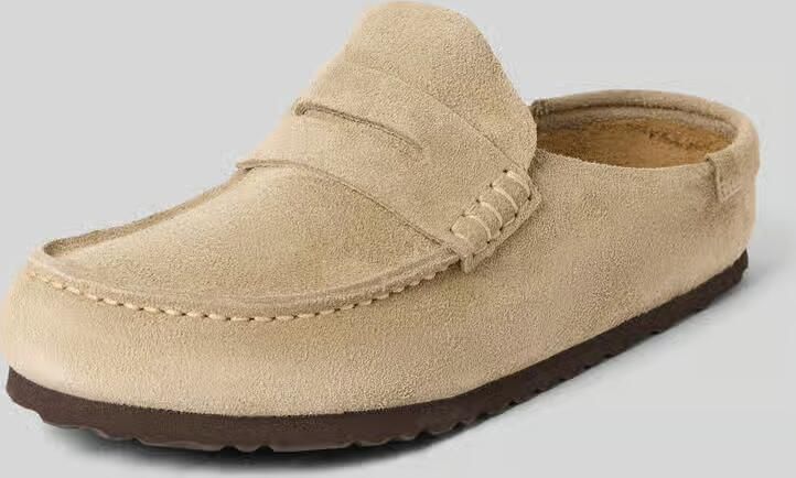 BIRKENSTOCK Instappers Naples Suède Beige - Foto 20