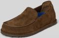 Birkenstock Loafers van echt suède model 'Utti' - Donkerbruin