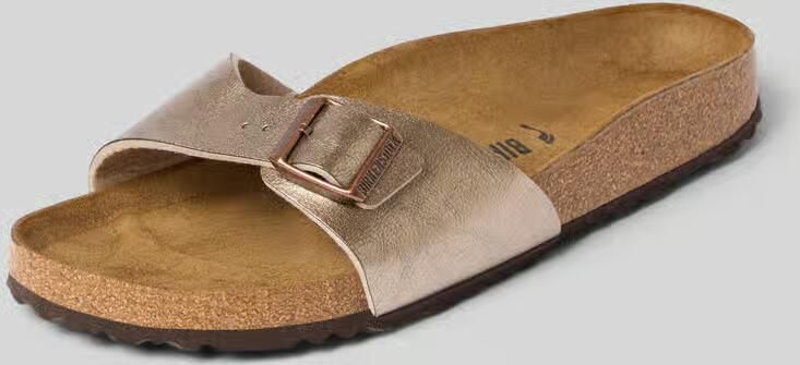Birkenstock Madrid Dames Slippers Graceful Taupe Narrow fit | Taupe | Imitatieleer - Foto 17