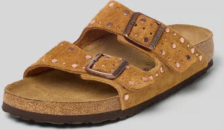 Birkenstock Slippers van echt leer model 'Arizona'
