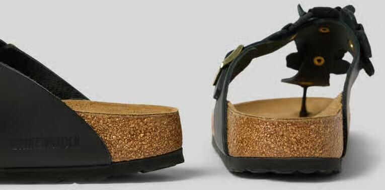 Birkenstock Teenslippers van echt leer model 'GIZEH FLOWER EMBELLISHMEN' - Foto 2