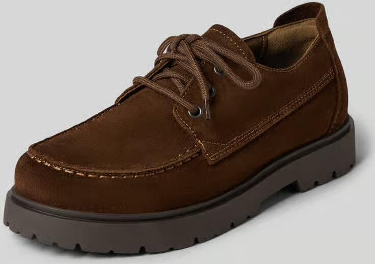 Birkenstock Veterschoenen van leer met geprofileerde zool model 'Highwood' - Foto 2
