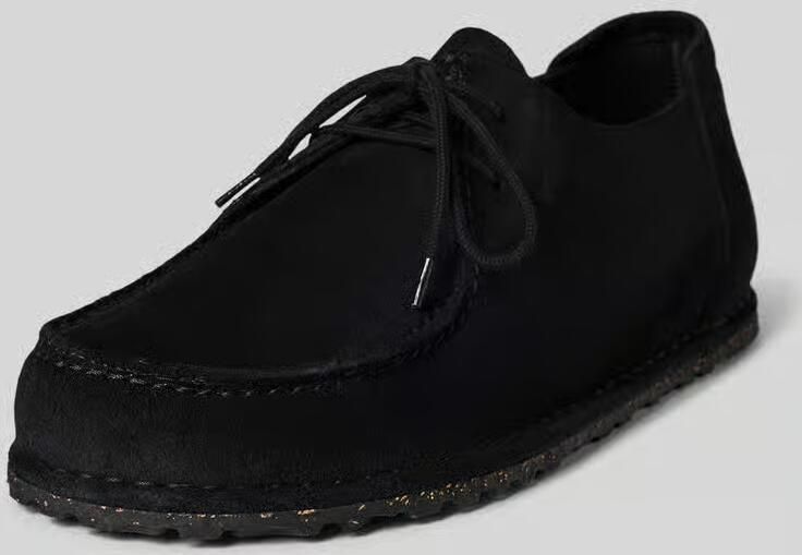 Birkenstock Veterschoenen van leer met gestructureerde zool model 'UTTI'